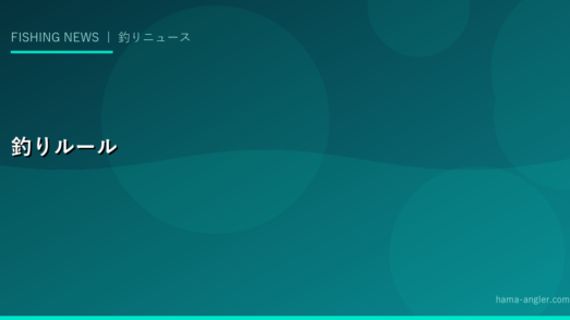 浜名湖の釣りルール完全ガイド｜遊漁権・漁業権・禁止エリアを解説