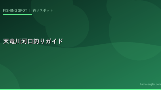 天竜川河口・磐田エリア釣りガイド｜遠州灘東部サーフ・河口での釣り方完全解説