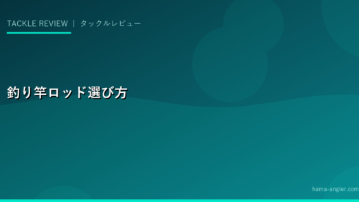 釣り竿（ロッド）の種類と選び方完全ガイド｜素材・調子・釣りスタイル別おすすめロッド2027