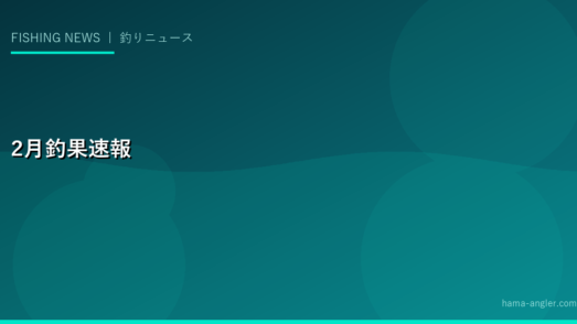 2028年2月の浜名湖・遠州灘釣果速報｜春待ちカレイ・シーバス先行組・メバル爆釣情報