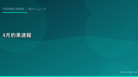 2028年4月の浜名湖・遠州灘釣果速報｜テナガエビ解禁・バチ抜け最終盤・アオリイカ春シーズン開幕