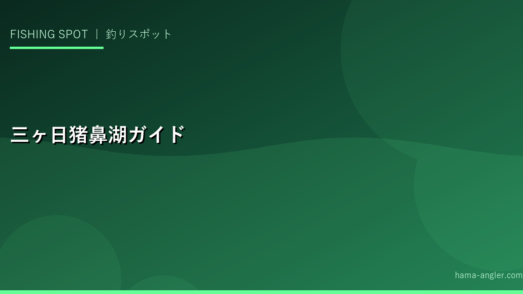三ヶ日・猪鼻湖釣りスポット完全ガイド｜チヌ・ウナギ・バス・アクセス情報