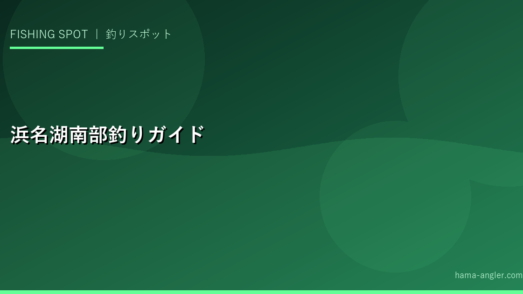 浜名湖南部（弁天島・舞阪・新居）完全釣りガイド｜シーバス・タチウオ・アジング・サビキ・アクセス情報