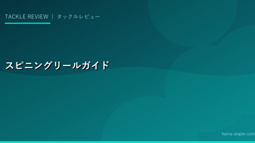 スピニングリール完全ガイド｜番手・ギア比・ドラグの選び方から釣りスタイル別おすすめモデルまで