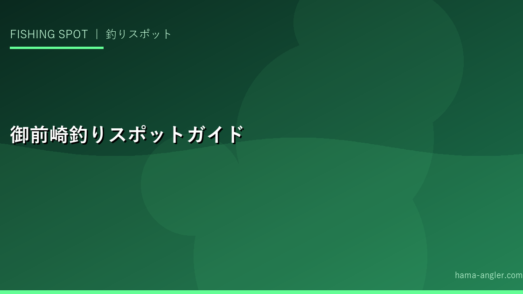 御前崎港・御前崎サーフ完全ガイド｜静岡屈指の釣り場でヒラメ・青物・チヌを攻略する全情報