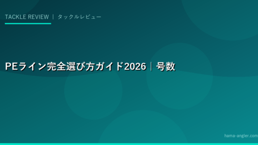 PEライン完全選び方ガイド2026｜号数・強度・メーカー別徹底比較と浜名湖での最適な選択