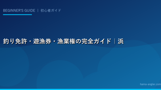 釣り免許・遊漁券・漁業権の完全ガイド｜浜名湖・天竜川で合法的に釣りを楽しむために知っておくべきこと