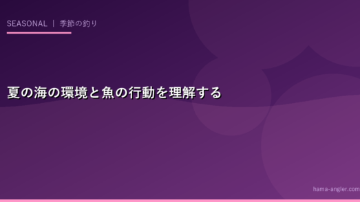 夏の海の環境と魚の行動を理解する