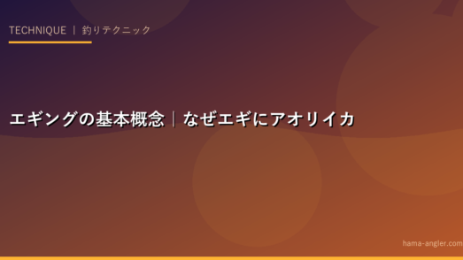 エギングの基本概念｜なぜエギにアオリイカが反応するのか