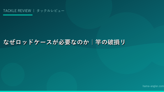 なぜロッドケースが必要なのか｜竿の破損リスクと保護の重要性