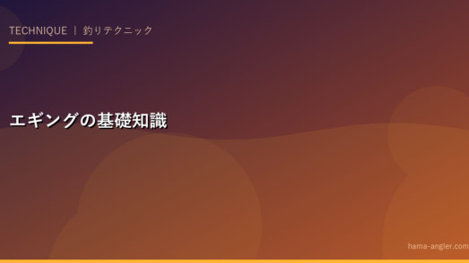 エギングの基礎知識