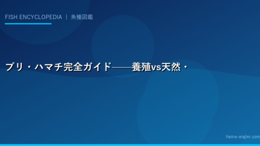 ブリ・ハマチ完全ガイド——養殖vs天然・出世魚の生態・ジギング釣法を徹底解説
