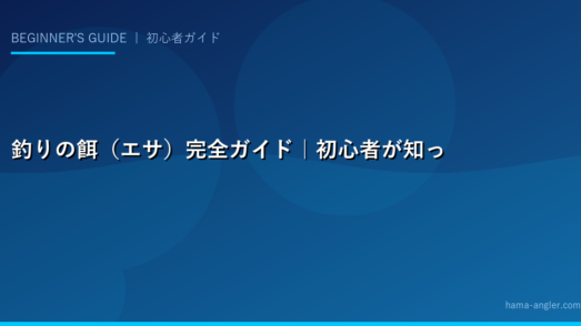 釣りの餌（エサ）完全ガイド｜初心者が知っておくべきアオイソメ・オキアミ・アミエビ・ルアーの使い分けを徹底解説