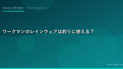 ワークマンのレインウェアは釣りに使える？防水性・耐久性を専門視点で徹底比較【ゴアテックスとの違いも解説】