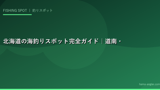 北海道の海釣りスポット完全ガイド｜道南・道央・道東・道北のおすすめポイント20選