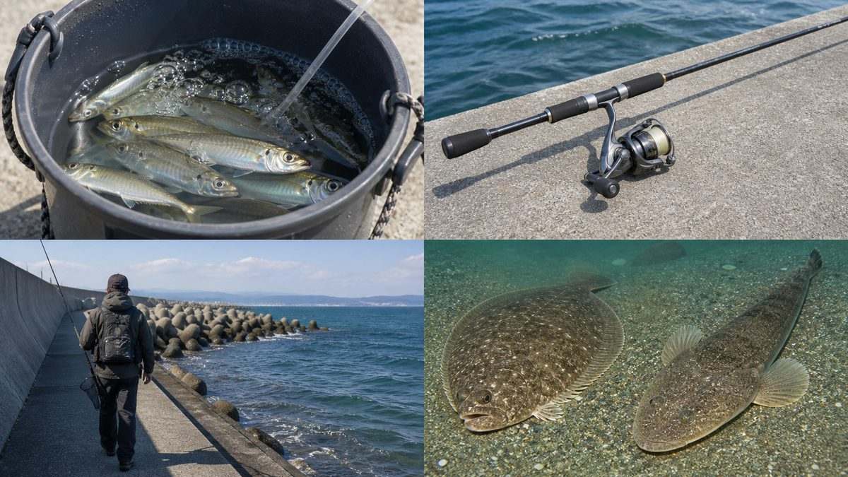 生き餌・竿・場所移動・ヒラメとマゴチを整理したFAQ画像