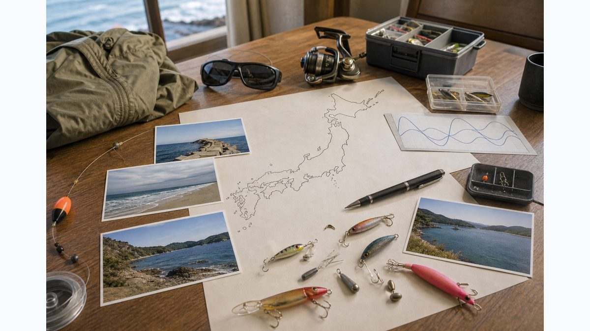 地域別4月の釣りカレンダーの要点をまとめた釣り攻略インフォグラフィック