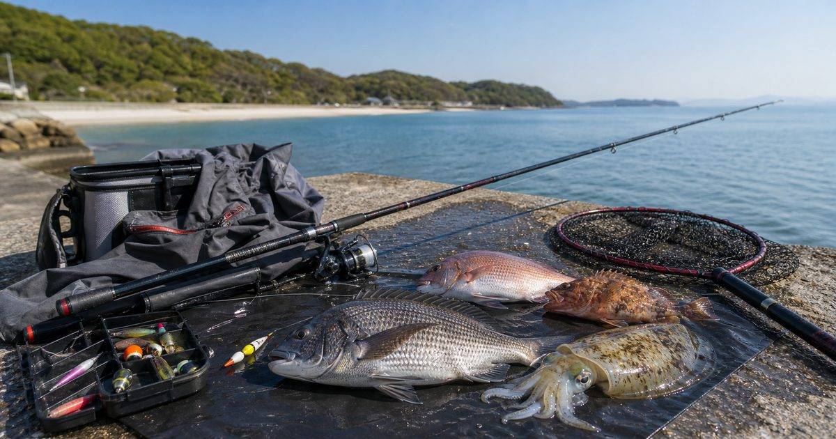 4月の海釣りで春のターゲットを狙う釣り風景