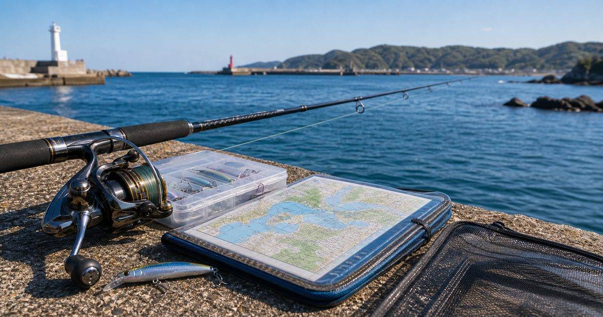 千葉の海釣り場を計画する海辺のタックルと地図