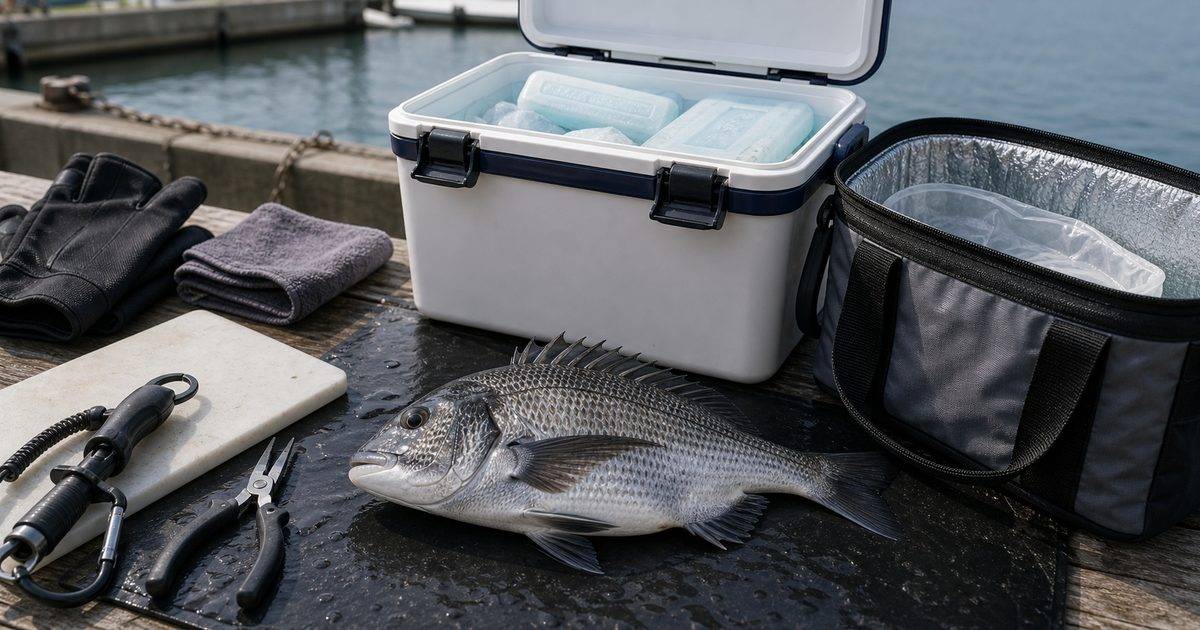 釣った魚を清潔に持ち帰るための鮮度管理と保冷準備