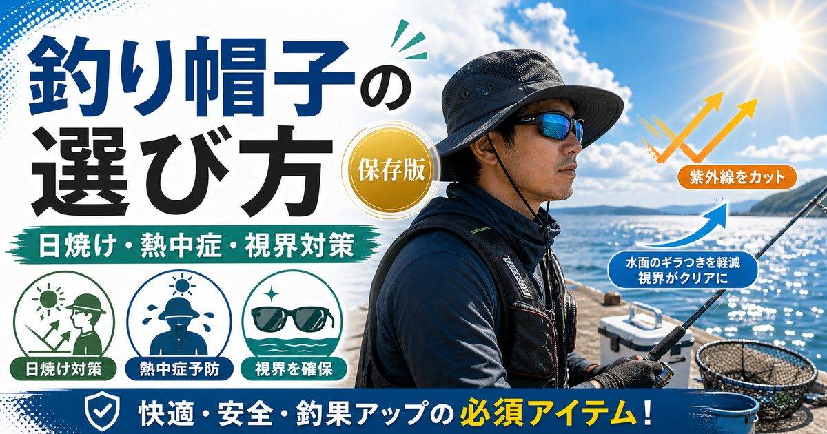 釣り帽子の選び方記事アイキャッチ画像