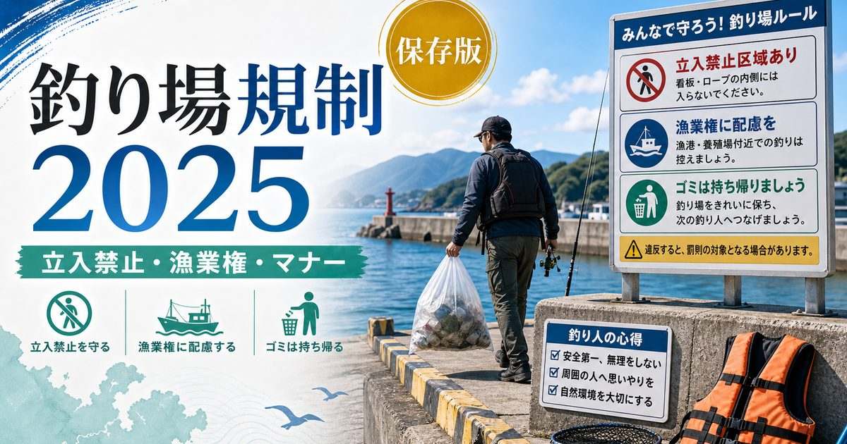 釣り場規制2025記事アイキャッチ画像