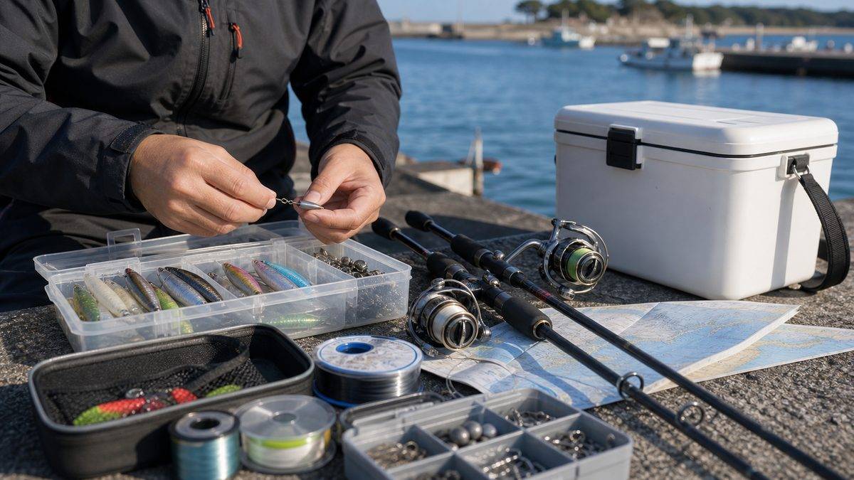 南部エリア周辺の釣具店情報の要点をまとめた釣り攻略インフォグラフィック