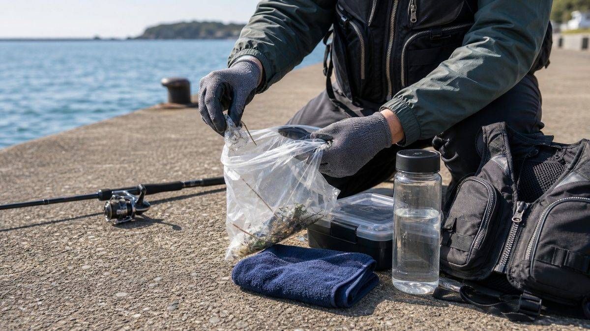 釣り人が今すぐできる環境保護の行動の要点をまとめた釣り攻略インフォグラフィック