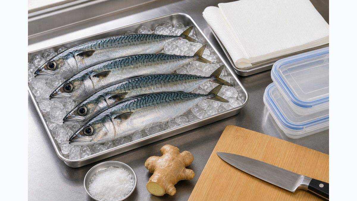 8. サバの保存と下処理｜釣ったサバを翌日まで美味しく保つ方法の要点をまとめた釣り攻略インフォグラフィック