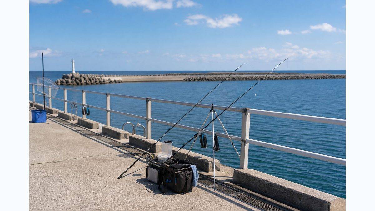 新興津地区に新しい海釣り公園が！の要点をまとめた釣り攻略インフォグラフィック