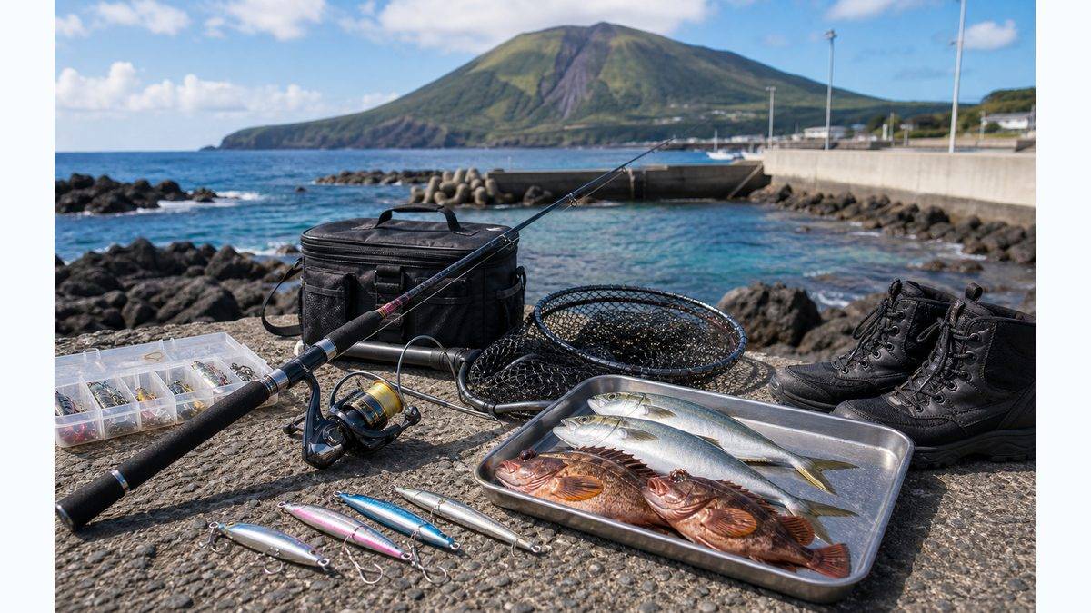 伊豆大島の釣り｜東京から最短の離島フィールドの要点をまとめた釣り攻略インフォグラフィック