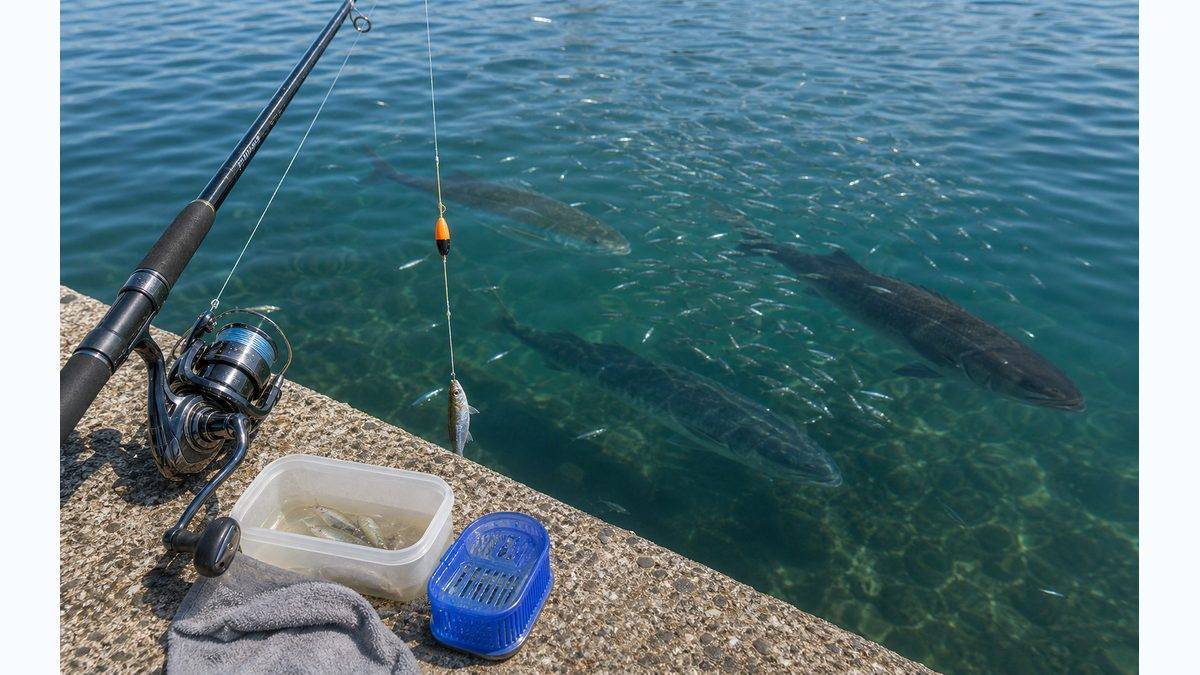 泳がせ釣りで狙える主なターゲット魚の要点をまとめた釣り攻略インフォグラフィック