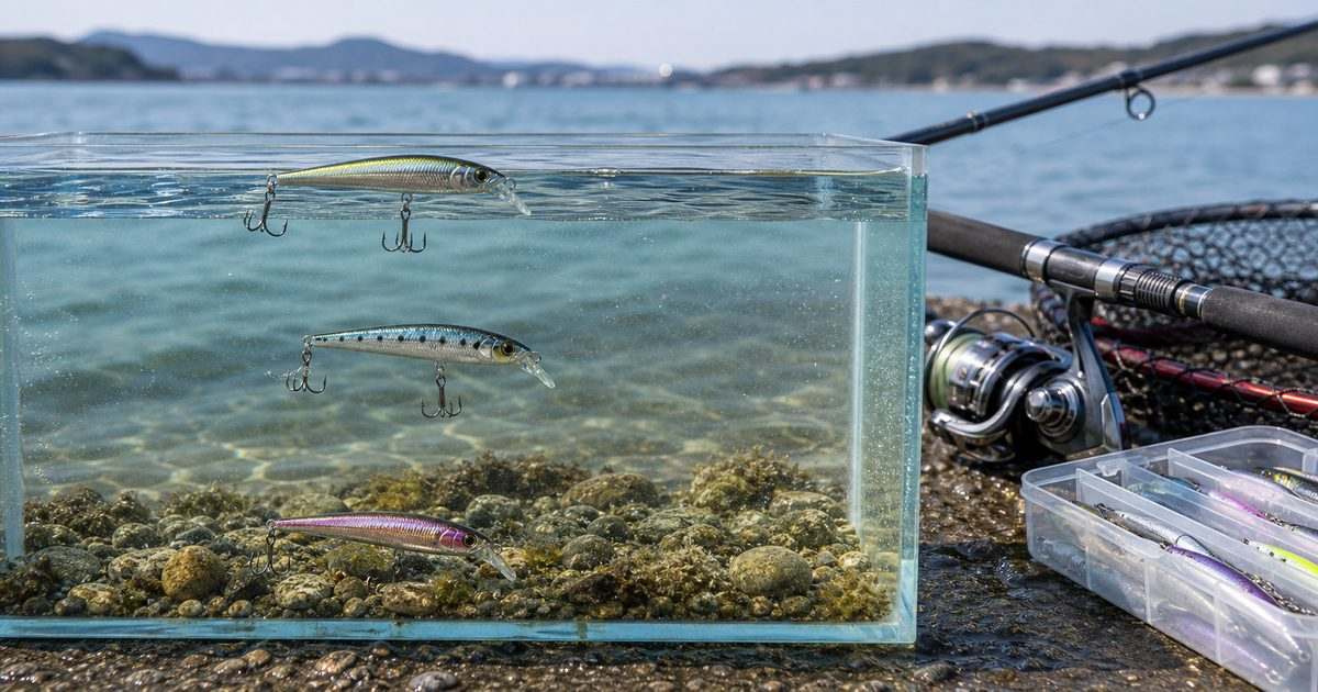 浮く止まる沈むルアーの水中姿勢