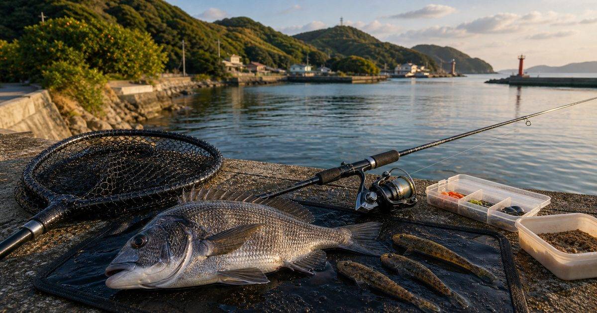 浜名湖北部の三ヶ日エリアでクロダイやハゼを狙う釣り風景