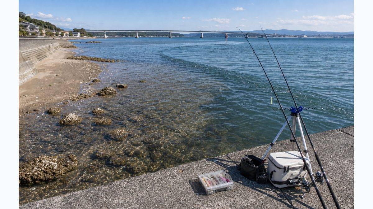 主要釣りポイントの要点をまとめた釣り攻略インフォグラフィック