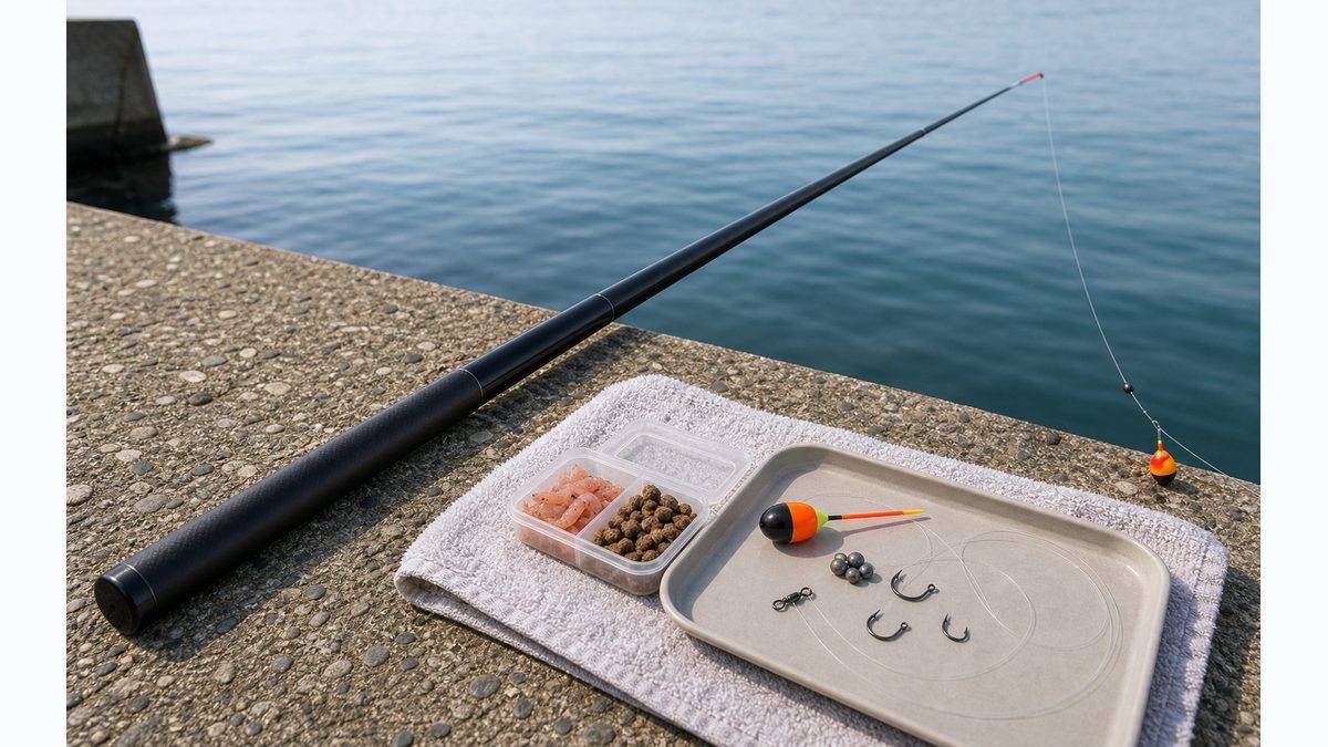 延べ竿の良いところ聞いてみたいの要点をまとめた釣り攻略インフォグラフィック
