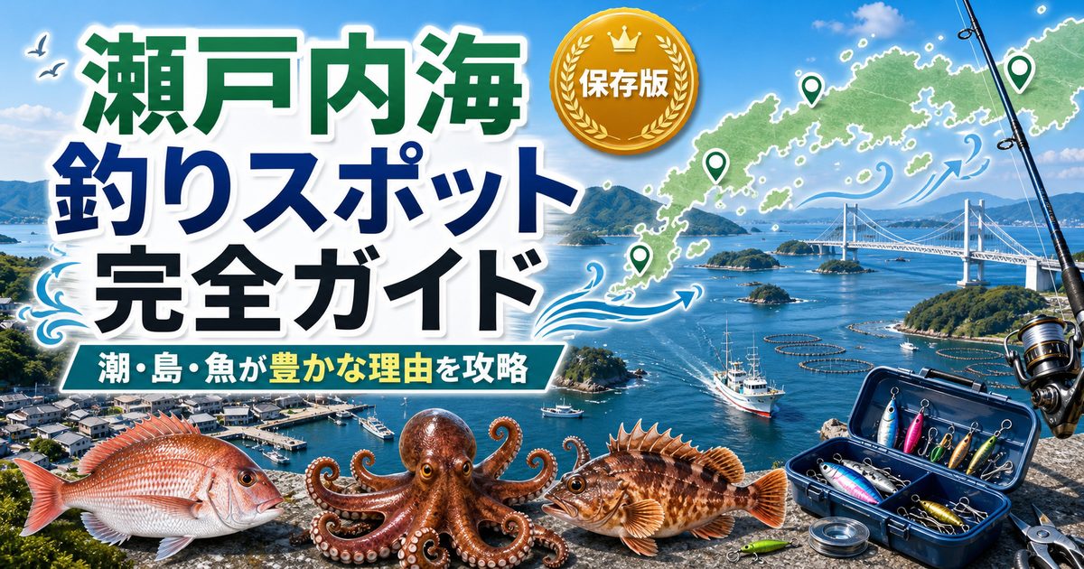 瀬戸内海の地理と漁業環境——なぜ魚が豊富なのかの要点を伝える釣り記事アイキャッチ画像