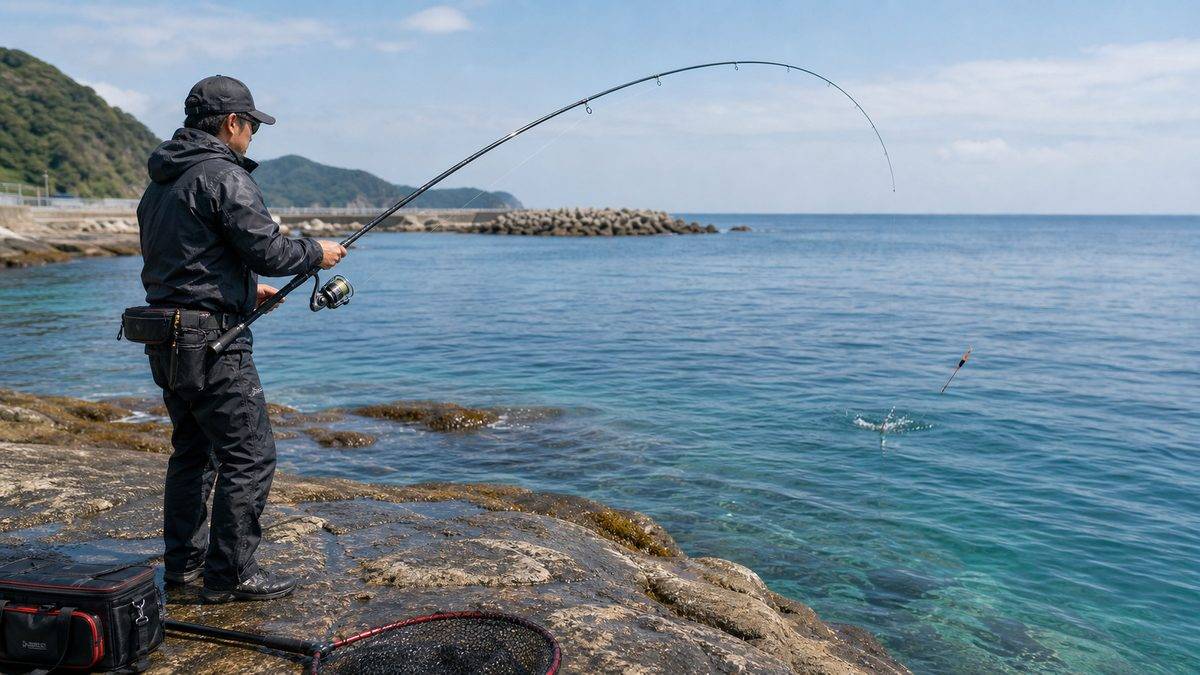 実釣インプレッション——磯竿の使い込みで分かったことの要点をまとめた釣り攻略インフォグラフィック