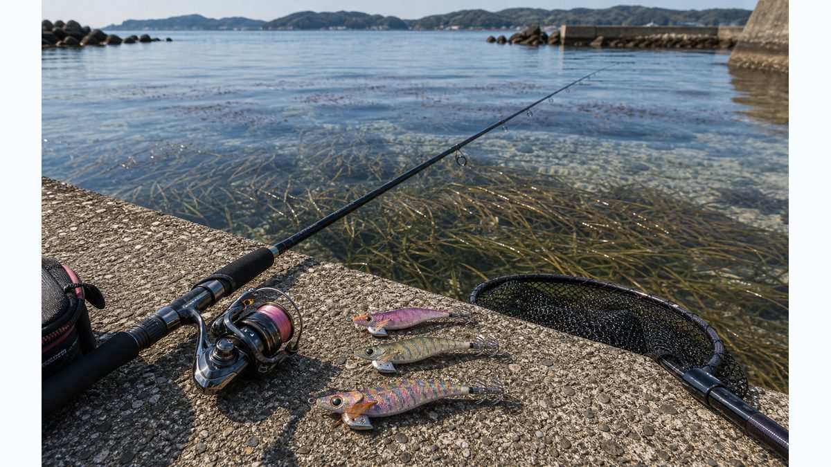 春アオリイカ（産卵前の大型個体）エギング攻略の要点をまとめた釣り攻略インフォグラフィック
