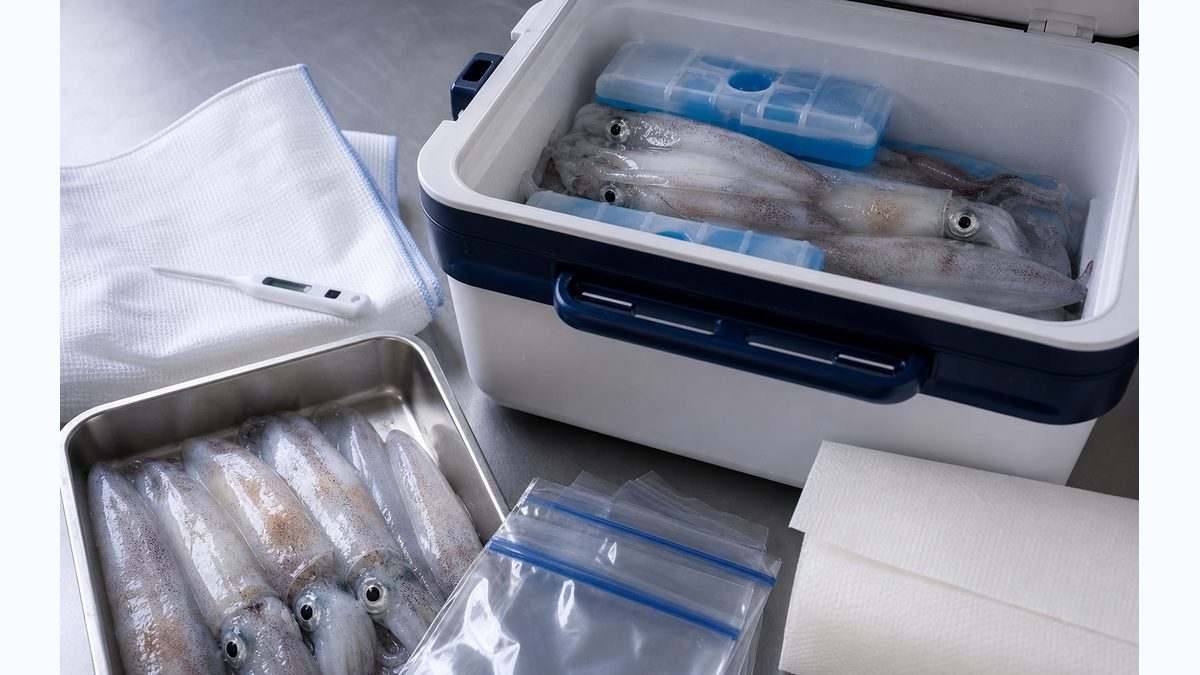 イカの鮮度管理と保存方法|釣ったイカを最高の状態で持ち帰るの要点をまとめた釣り攻略インフォグラフィック