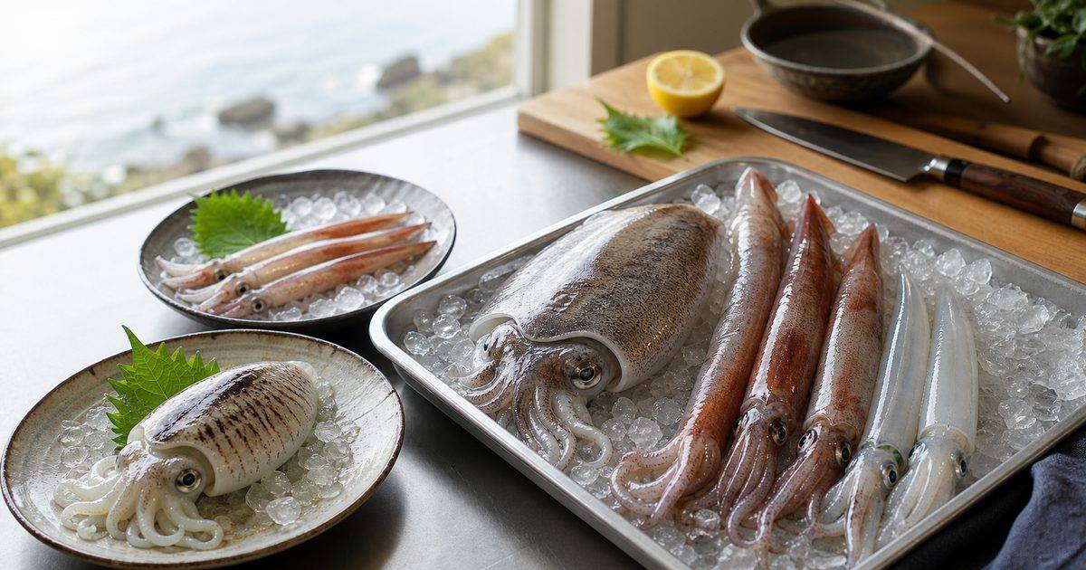 イカの種類と味わいの違いを伝える料理向けアイキャッチ画像