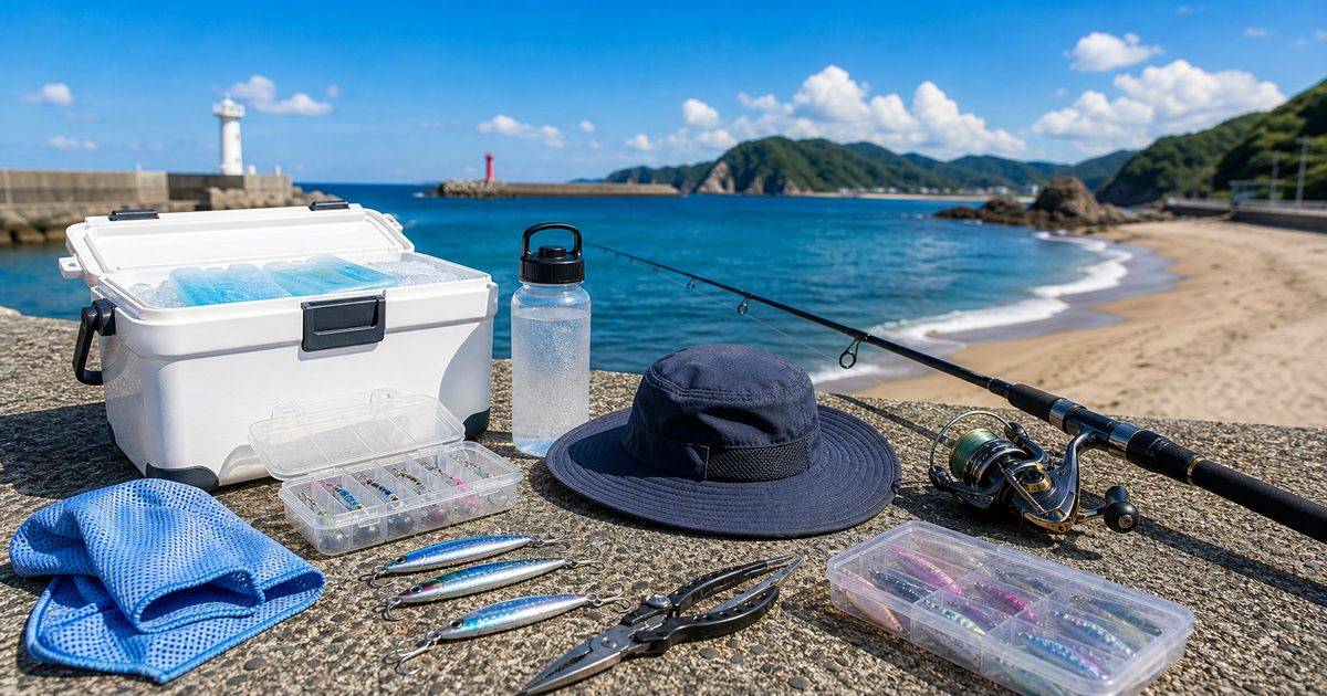 夏に活性が上がる魚を狙う海釣りタックルと暑さ対策