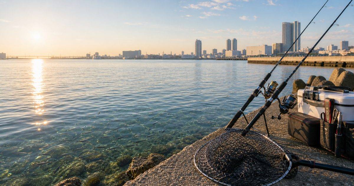 東京湾の豊かな海洋環境と釣り場を表すアイキャッチ画像