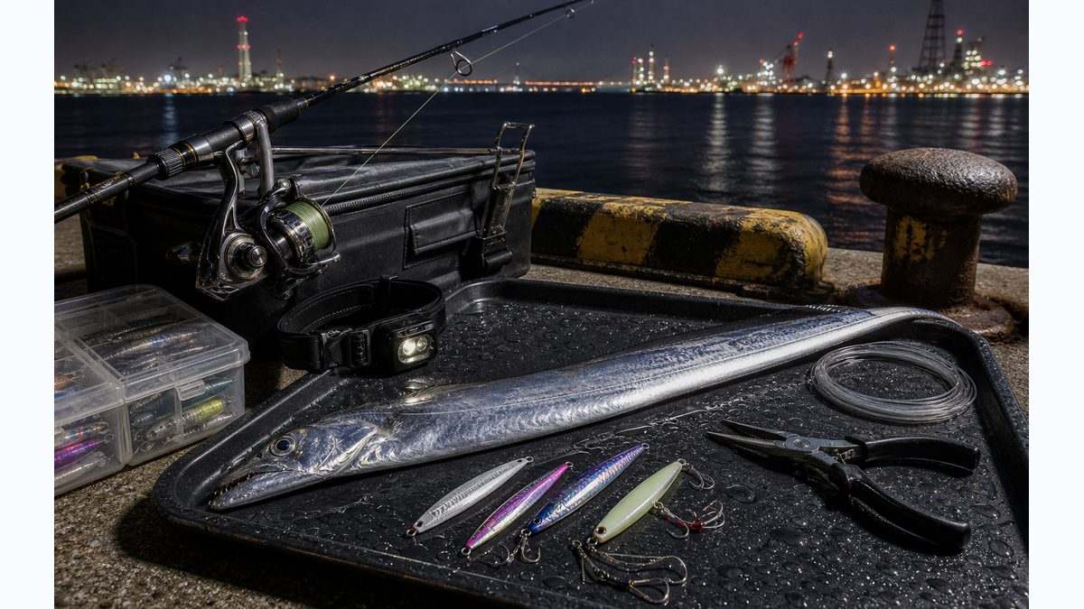 タチウオのシーズンと主要ポイントの要点をまとめた釣り攻略インフォグラフィック