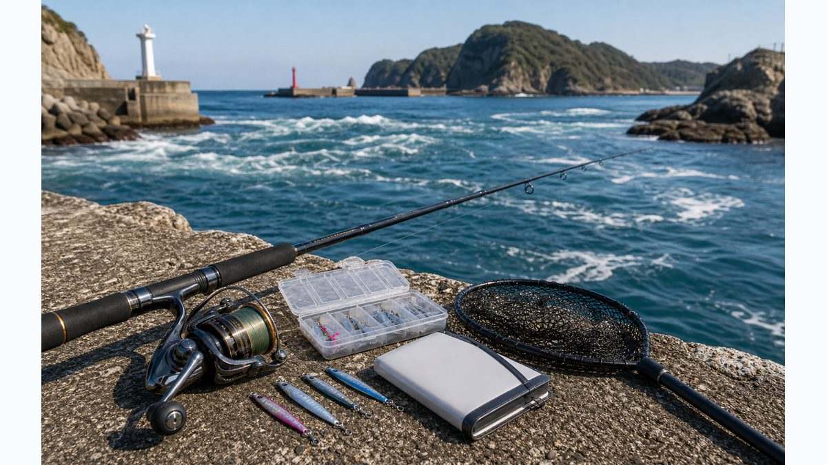 エリア1：加太・友ヶ島周辺——関西の釣りの原点の要点をまとめた釣り攻略インフォグラフィック