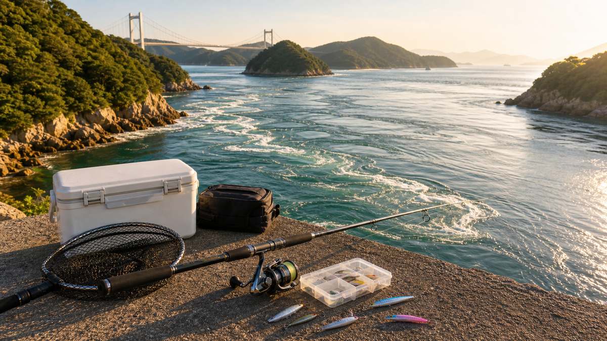 愛媛エリアの釣りスポット——宇和島・双岩・来島海峡をイメージした海釣り記事用の写真
