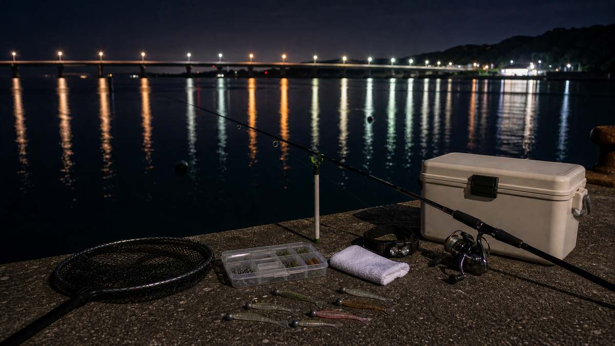まとめ：夜の浜名湖は「日中とは別の釣り場」をイメージした海釣り記事用の写真