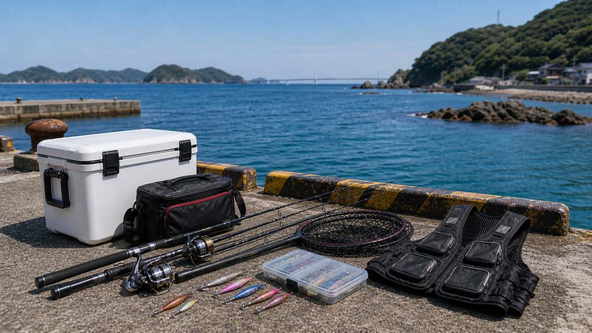 長崎県の海の特徴と釣り環境：長崎市近郊・野母崎・樺島の釣りの内容を示す釣り写真