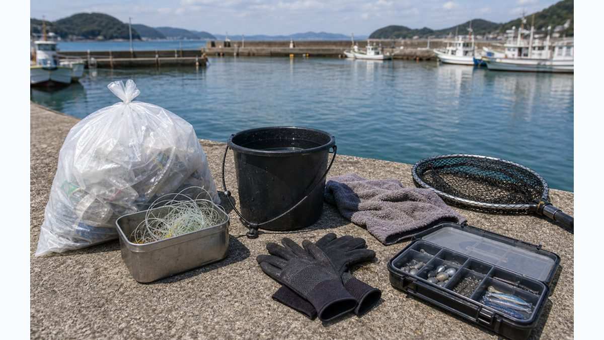 愛知県の釣り場利用時の注意事項の要点をまとめた釣り攻略インフォグラフィック