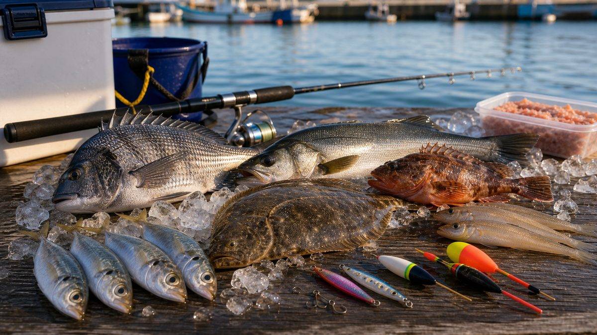 千葉県で釣れる魚種と年間カレンダーの要点をまとめた釣り攻略インフォグラフィック